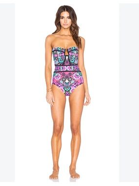 Nanette Lepore Bali Batik Seductress One Piece Swimsuit